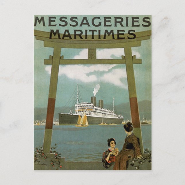"Japon Extreme-Orient" Messegeries Maritimes Postcard (Front)