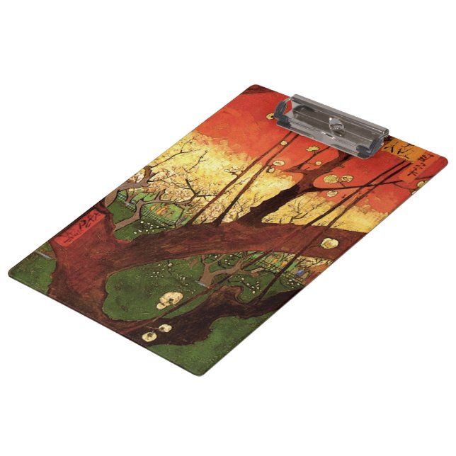 Japonism: Flowering Plum Tree by Vincent van Gogh Clipboard (Angled)