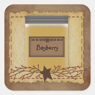 Jar Candle Custom Scent Sticker