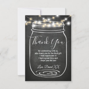 Jar, mason jar,  adult, thank you card