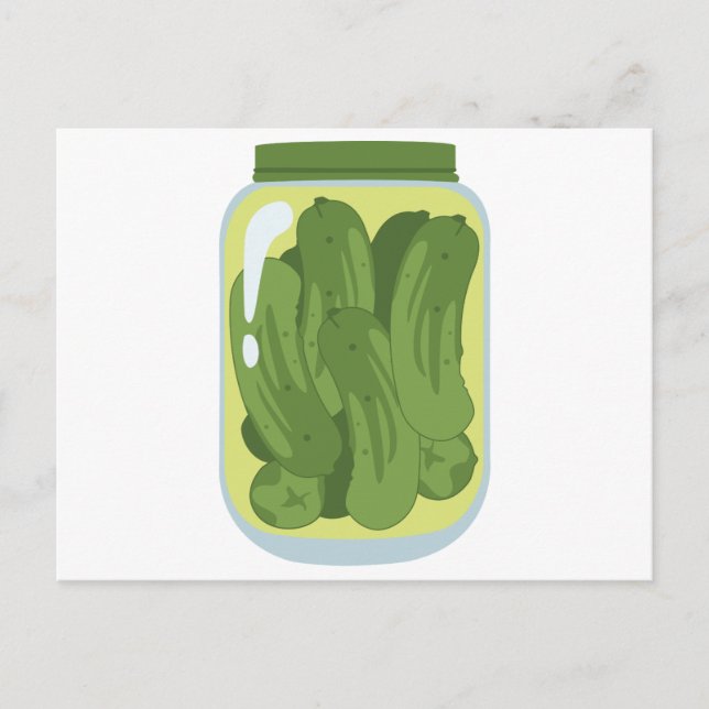 Jar of Pickles Postcard (Front)