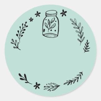 Jar / Spice Blank Sticker Label