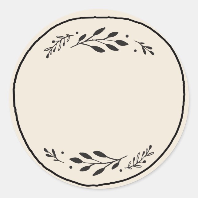 Jar / Spice Blank Sticker Label III (Front)