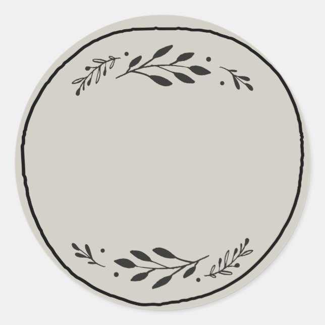 Jar / Spice Blank Sticker Label III (Front)