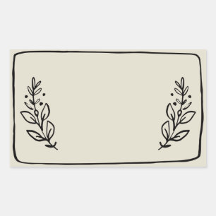 Jar / Spice Blank Sticker Label VII