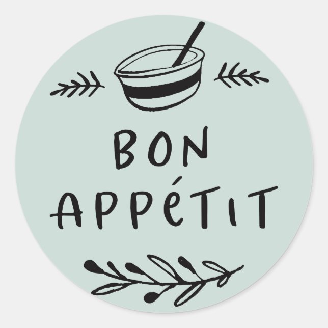 Jar / Spice Bon Appétit Sticker Label (Front)