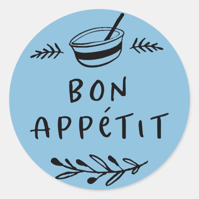 Jar / Spice Bon Appétit Sticker Label (Front)