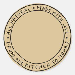 Jar / Spice Natural Organic Sticker Label