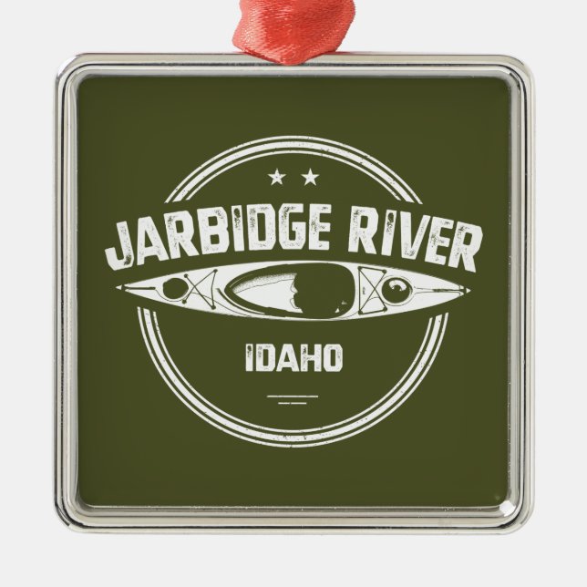 Jarbidge River Idaho Kayaking Metal Ornament (Front)
