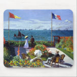 Jardin à Sainte-Adresse by Claude Monet Mouse Pad<br><div class="desc">Jardin à Sainte-Adresse (Garden at Sainte-Adresse) by Claude Monet. 
Please visit my store for more interesting design and more colour choice => zazzle.com/iwheels*</div>