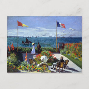Jardin à Sainte-Adresse by Claude Monet Postcard
