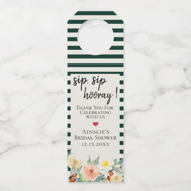 Jardin De Fleurs Bottle Tag (Front)