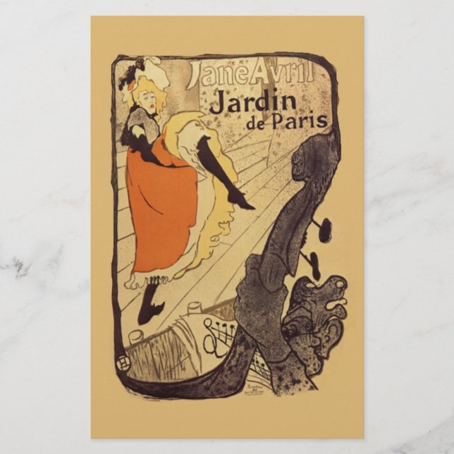Jardin de Paris - Toulouse-Lautrec Stationery (Front)