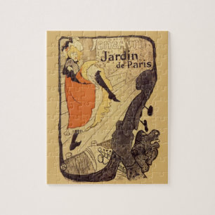 Jardin de Paris - Toulouse-Lautrec Vintage Cabaret Jigsaw Puzzle