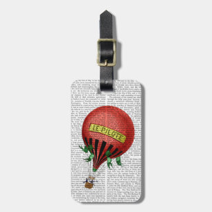 Jardin De Tuileries Hot Air Balloon Luggage Tag