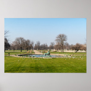 Jardin des Tuileries in winter - Paris Poster