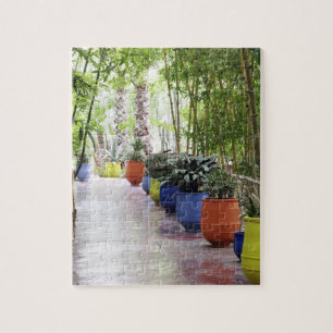 Jardin Majorelle, Majorelle Garden, now a public Jigsaw Puzzle