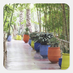 Jardin Majorelle, Majorelle Garden, now a public Square Sticker