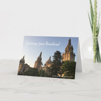 Jardins de Joan Maragall with custom/ your text Card