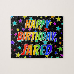 "JARED" First Name, Fun "HAPPY BIRTHDAY" Jigsaw Puzzle