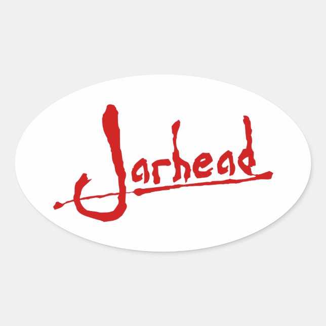 JARHEAD OVAL STICKER (Front)