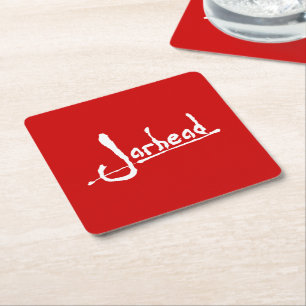 JARHEAD SQUARE PAPER COASTER