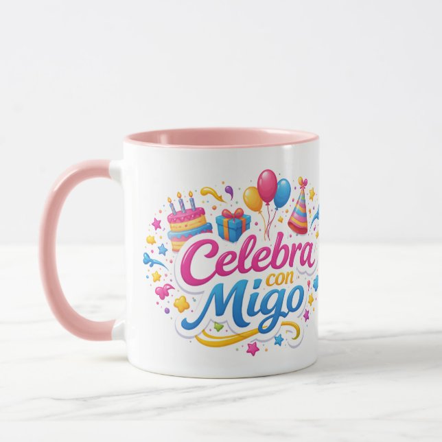 Jarra Personalizada “Celebra Conmigo” | Ideal para Mug (Left)