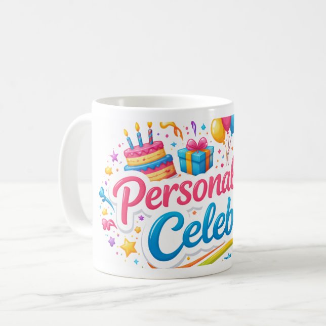 Jarra Personalizada con Diseño de Personaliza y Ce Coffee Mug (Front Left)