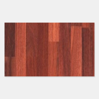 Jarrah Dark Reddish Wood Floor Rectangular Sticker