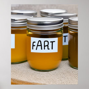 Jars of Homemade Farts Poster