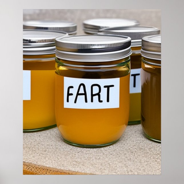 Jars of Homemade Farts Poster (Front)