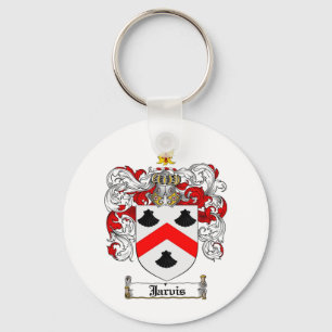 JARVIS FAMILY CREST -  JARVIS COAT OF ARMS KEY RING