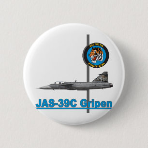 jas-39 Gripen NTM 2009 6 Cm Round Badge