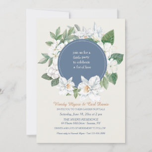 Jasmine and Orchids Botanical Wedding  Invitation