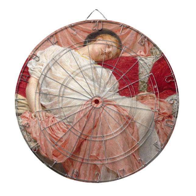 Jasmine (Beautiful Young Sleeping Woman) Dartboard (Front)
