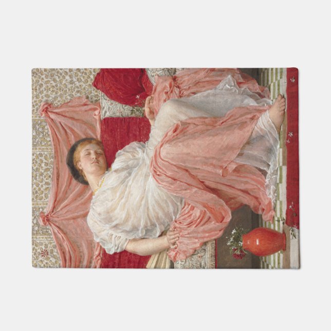 Jasmine (Beautiful Young Sleeping Woman) Doormat (Front)