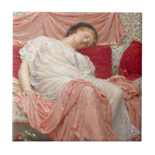 Jasmine by Albert Joseph Moore, Victorian Fine Art Ceramic Tile