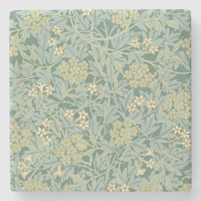 Jasmine (by William Morris) Stone Coaster (Front)