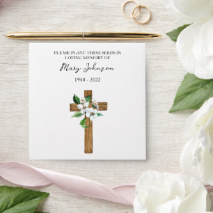 Jasmine Cross Seed Packet Funeral Envelope