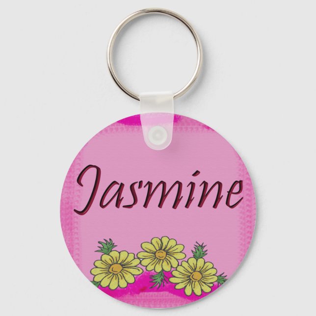 Jasmine Daisy Keychain (Front)