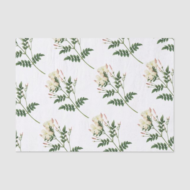 Jasmine Flower Pattern Tissue Paper (Front)