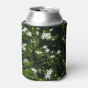 Jasmine Flowers Tropical Floral Botanical Can Cooler