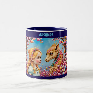 JASMINE ~ Girl and Baby Dragon ~ Mug