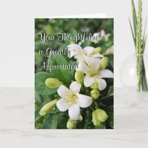 Jasmine in the Rain-customise-any occasion Thank You Card