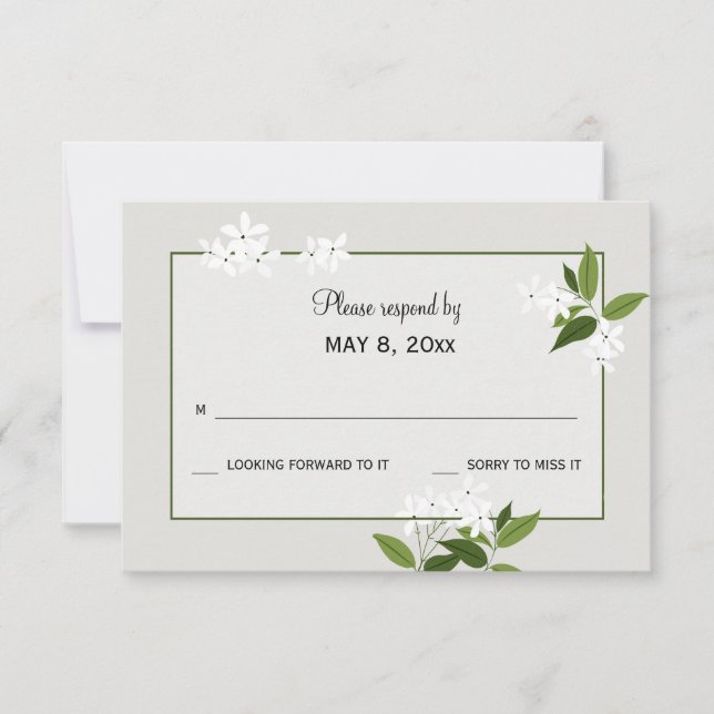 Jasmine RSVP Card (Front)