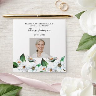 Jasmine Seed Packet Memorial Funeral Envelope
