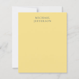 Jasmine & Slate Grey Minimalist Plain Modern Name