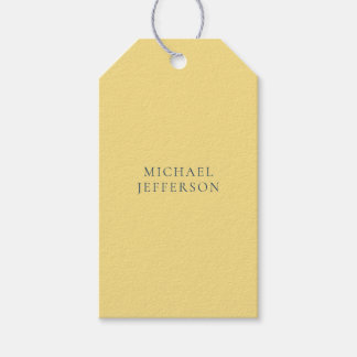 Jasmine & Slate Grey Minimalist Plain Modern Name Gift Tags