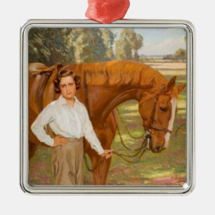 Jasmine the Horse (by Algernon Talmage) Metal Ornament