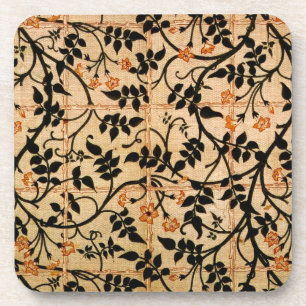 Jasmine trail curtain design, 1868-70 (printed cot coaster